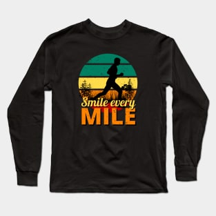 Running Marathon Jogging Miles Jogger Runner Long Sleeve T-Shirt